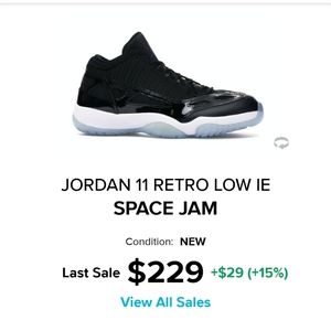 Men's Jordan 11 Retro IE Space Jam